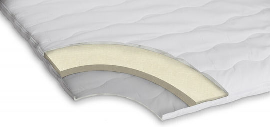 Topper Comfort King Size Spumă cu Husă Detașabilă 180x200x4buc