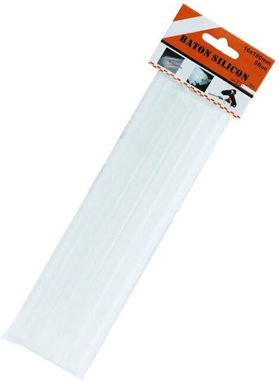 Set 5 Bățuri Adezive Termofuzibile Diametru 10 Mm Lungime 190 Mm Transparent