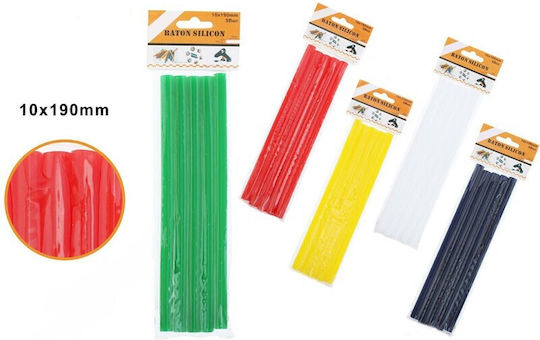 Set Bățuri Adezive Termofuzibile Colorate 5 Bucăți Diametru 10 Mm Lungime 190 Mm