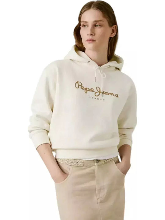 Long Women's Sweatshirt Hooded White