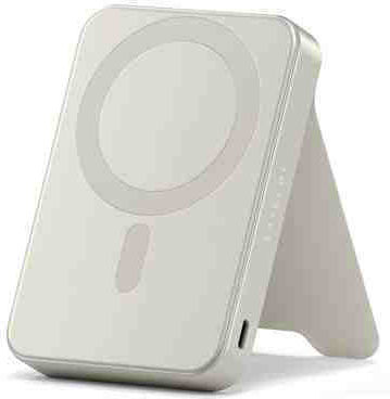 Satechi OntheGo Qi2 MagSafe Power Bank 10000mAh 15W Beige