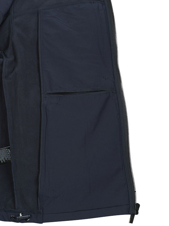 Winter Jacket Softshell Waterproof and Windproof Blue