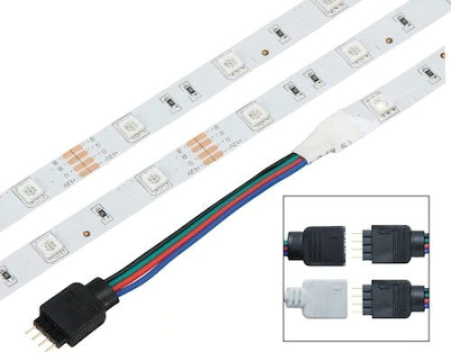 Bandă LED RGB Lumină 5m Tip SMD5050 cu Sursă de alimentare & Telecomandă