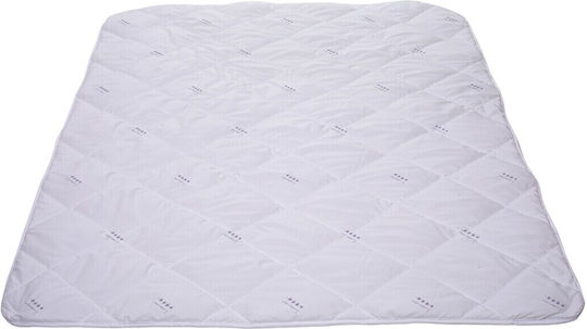 Alcam Πάπλωμα Ημίδιπλο με Γέμιση Microfiber 180x200εκ. Λιλά 350 GSM