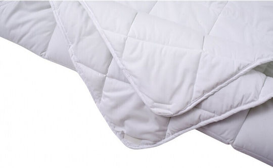 Alcam Пухено Полутора с Пълнеж Microfiber 180x200бр Бял 150 г/м²Gsm
