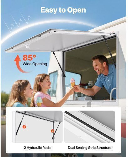 Vevor Portable Truck Food Serving Window Awning 152x92 Cm Fwck6036yc0yvynsq001v0