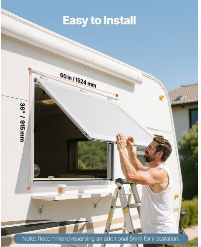 Vevor Portable Truck Food Serving Window Awning 152x92 Cm Fwck6036yc0yvynsq001v0