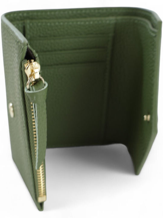 Small Leather Women's Wallet Classic Green