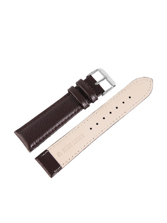 New Era Δερμάτινο Λουράκι Καφέ 12mm