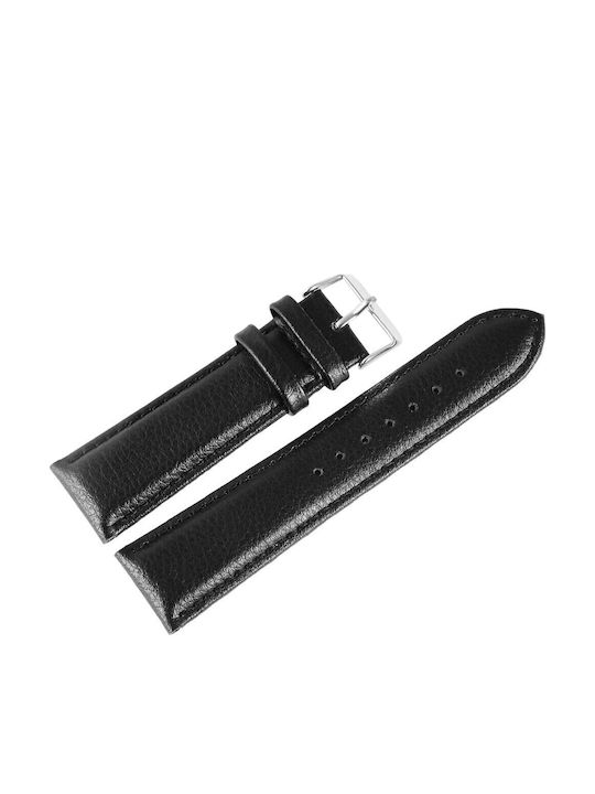 New Era Δερμάτινο Λουράκι Μαύρο 18mm