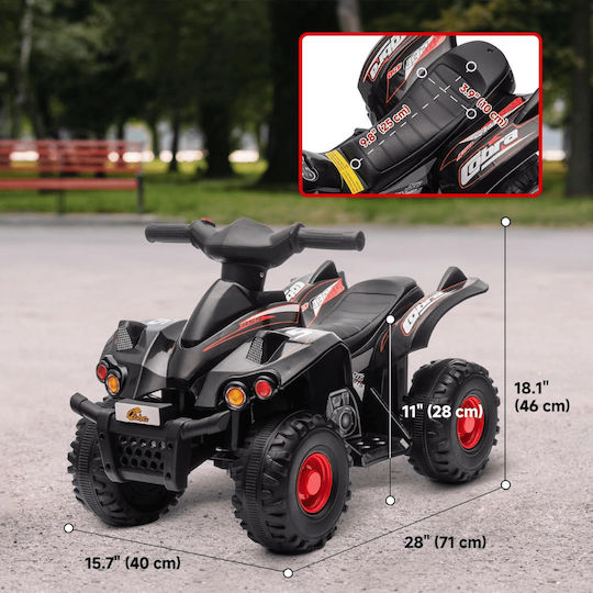 Tricicletă pentru copii Electrică 6 volți Negru