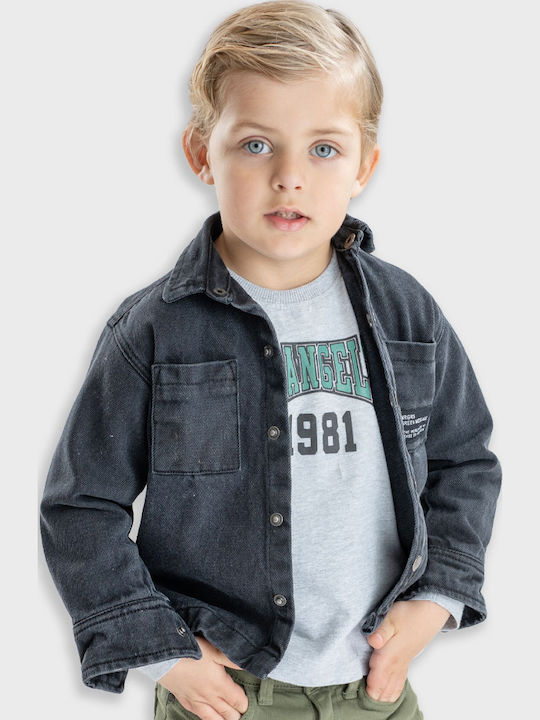 Детска Риза Дълъг ръкав Деним Jeans Blue