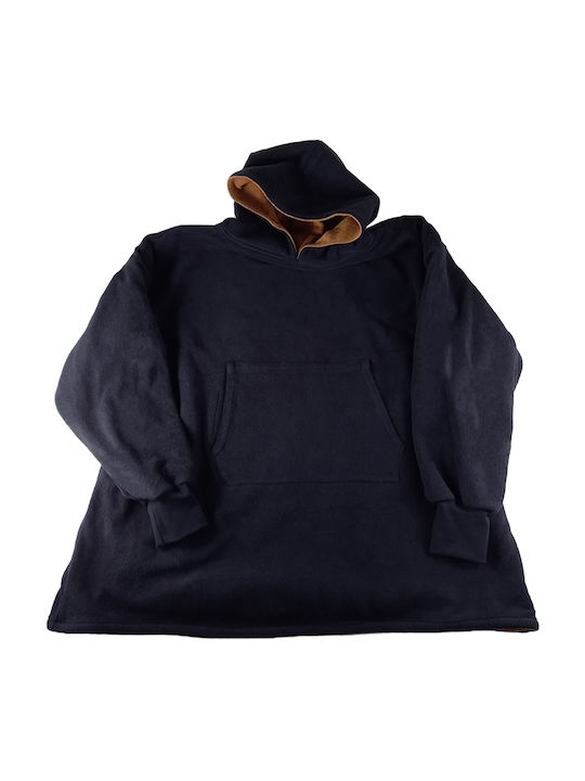 Pătură Polar Fleece Cu Mâneci 79x118cm Negru