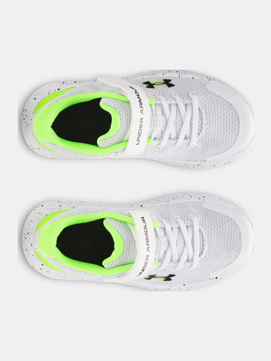 Ua Bps Surge 4 Ac Kids Sports Shoes Running with Hoop & Loop Closure Gray