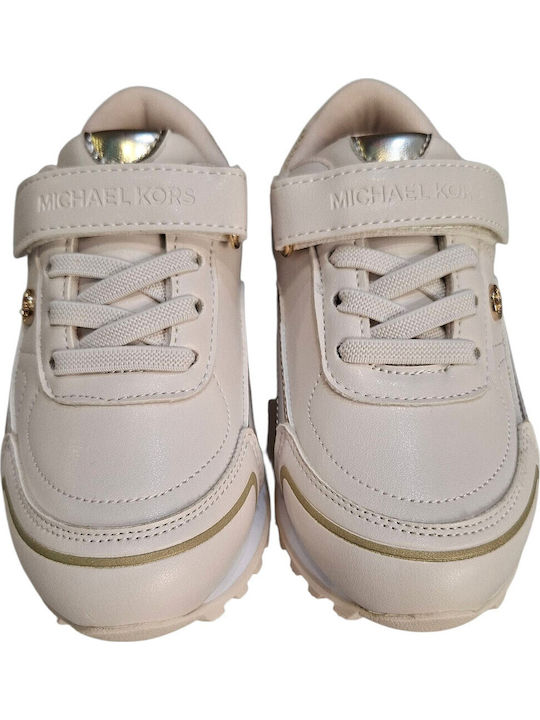 Kids Sneakers with Scratch Beige