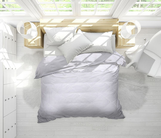 Alcam Pătură Supersize Cu Umplere Din Microfibra 220x240cm Albă 250 GSM