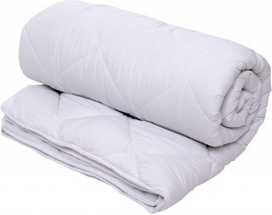 Alcam Pătură Supersize Cu Umplere Din Microfibra 220x240cm Albă 250 GSM