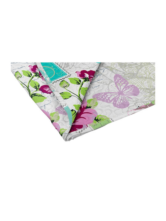 Alcam Tagesdecke Doppelbett Mikrofaser Rose 210x220cm