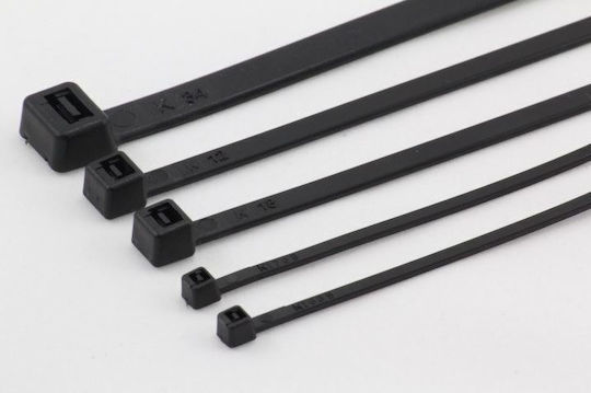 Sapiselco Пластмасово Кабелно Дематично 360mmx3.5mm в Черен Цвят 1бр SEL.3.202