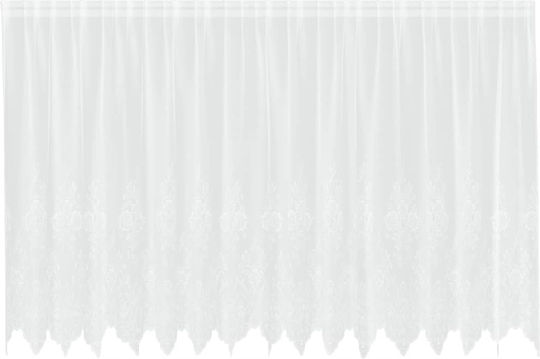 vidaXL White Window Curtain with Pencil Pleat 400x140cm