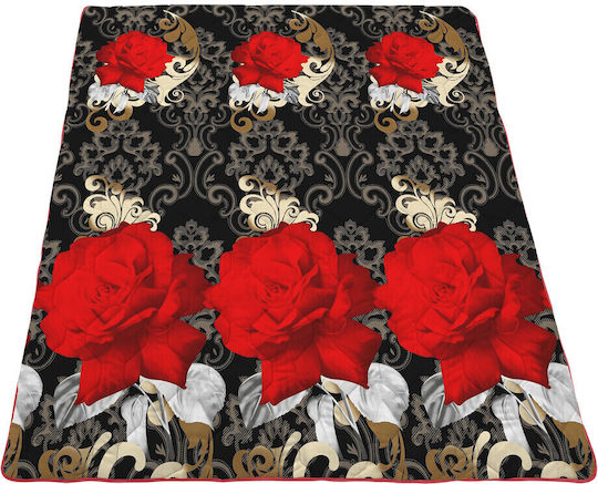 Alcam Retro Rose Cuvertură Semi-dublu Roz 180x200cm