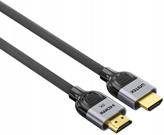 Unitek HDMI 2.1 Ultra High Speed 48Gbps 4K 120Hz HDR VRR Braided Cable HDMI Male - HDMI Male Length 10m Black