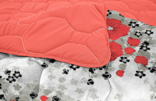 Alcam Primavera Tagesdecke Doppelbett Koralle 200x220cm