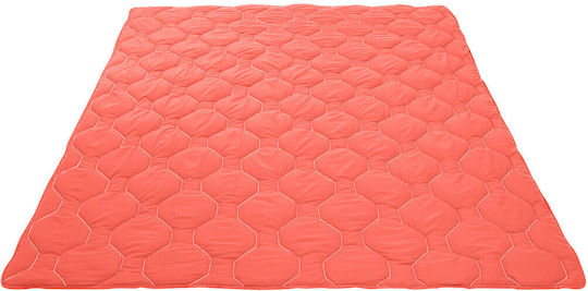 Alcam Primavera Tagesdecke Doppelbett Koralle 200x220cm
