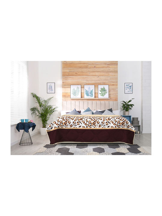 Alcam Retro Cuvertură Dublu Ecru 200x220cm