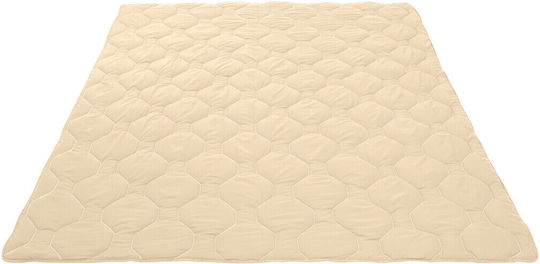 Alcam Retro Κουβερλί Διπλό Εκρού 200x220cm