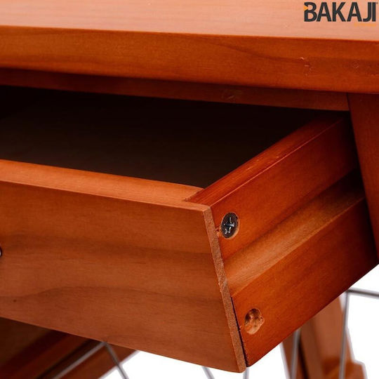 Bakaji Küchengestell Holz Weiß 47x37x76cm