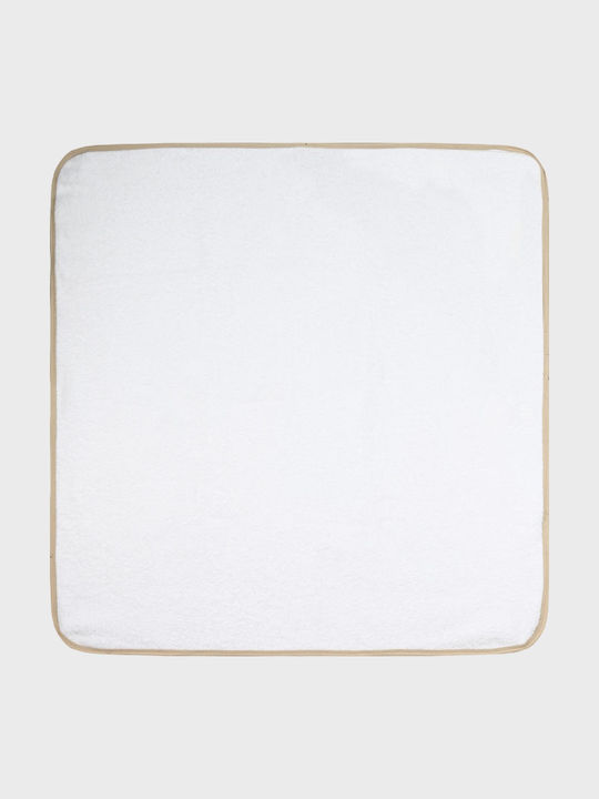 Energiers Hooded Baby Bath Towel White