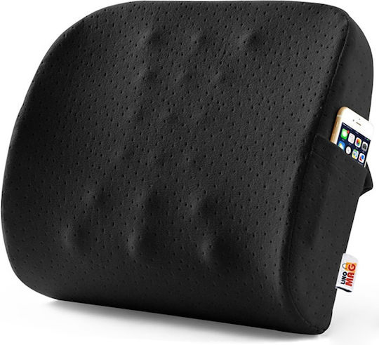 Linomag Μαξιλάρι Καθίσματος με Memory Foam σε Μαύρο χρώμα