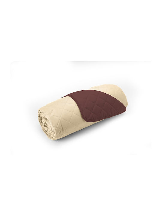 Alcam Ελαστικό Κάλυμμα Τριθέσιου Καναπέ Chocolate/vanilla