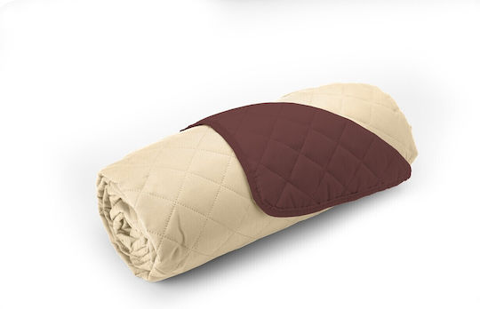 Alcam Ελαστικό Κάλυμμα Τριθέσιου Καναπέ Chocolate/vanilla