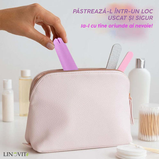 Aplicator Linovit Cupă Menstruală Silicon Medical Reutilizabilă Ușor de Folosit Compatibil Lubrifiant Design Compact Igienic Roz