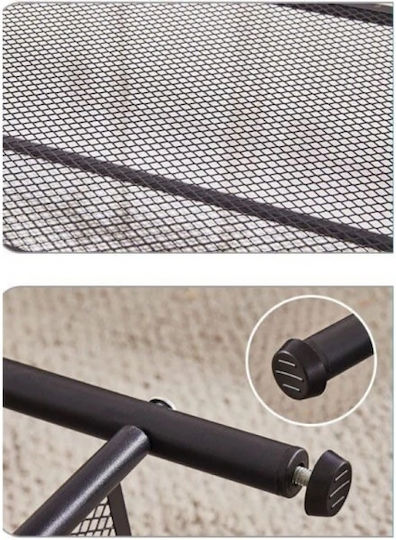 Dulap Metalic Deschis Pentru Cizme/Ghete Negru L63xA25xÎ73cm