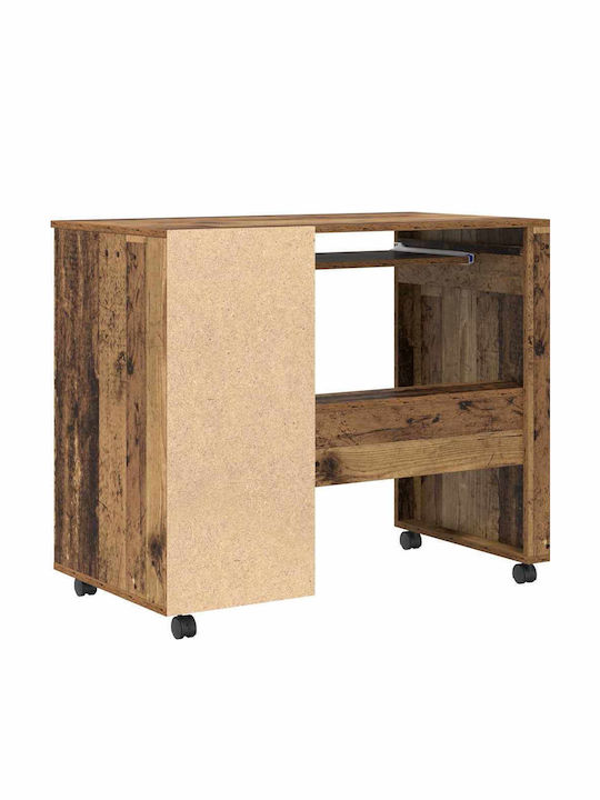 Computer Office Wooden Coffee with Metal Legs 91x50x77cm