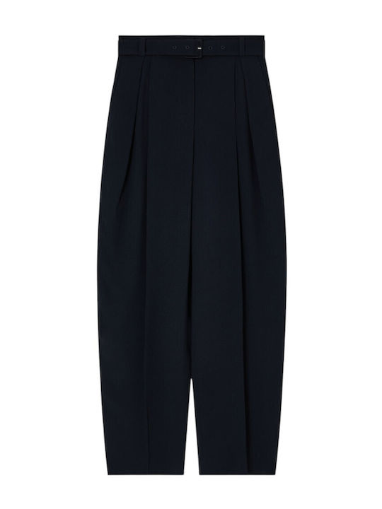 Damen Stoff Hose Schwarz