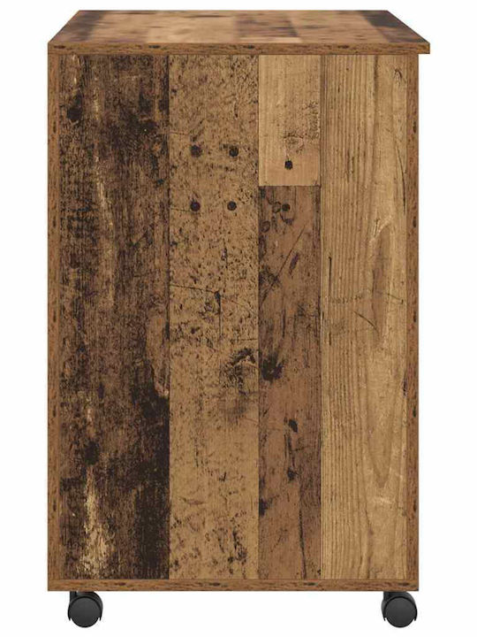 Computer Office Wooden Coffee with Metal Legs 91x50x77cm