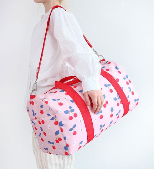 A Little Lovely Company Sack Voyage Pink Fabric L46xW22.5xH25cm