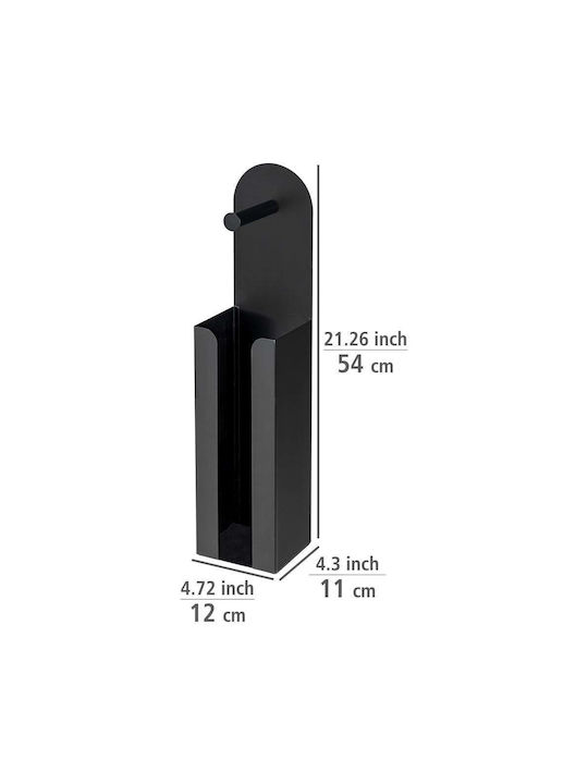 Wenko BN20532 Black Toilet Paper Holder