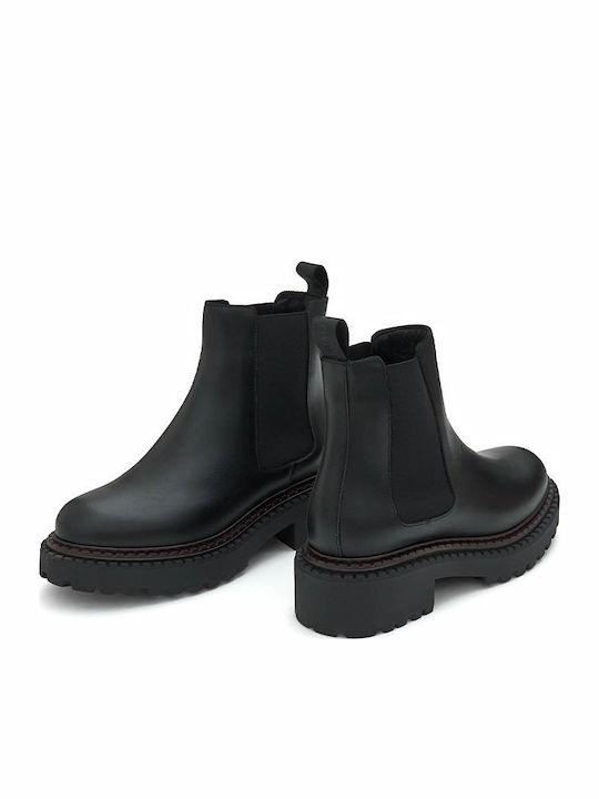 Leather Women's Chelsea Boots Black