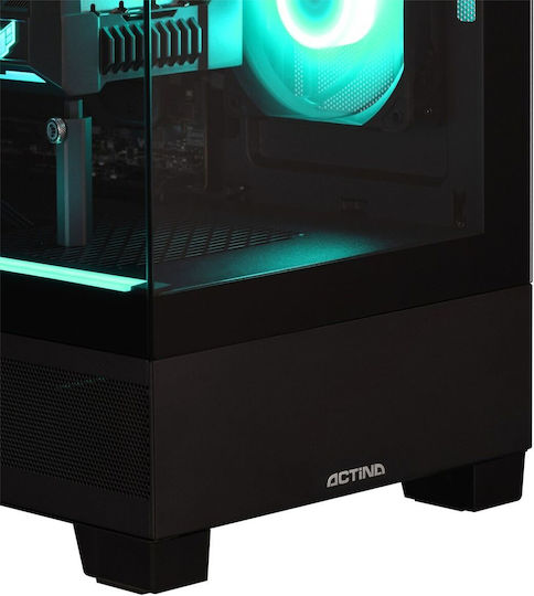 Actina KOMACNGIP0308 Гейминг Настолен компютър (Ryzen 7-9800X3D/32GB DDR5/2TB SSD/GeForce RTX 5090/Без операционна система)