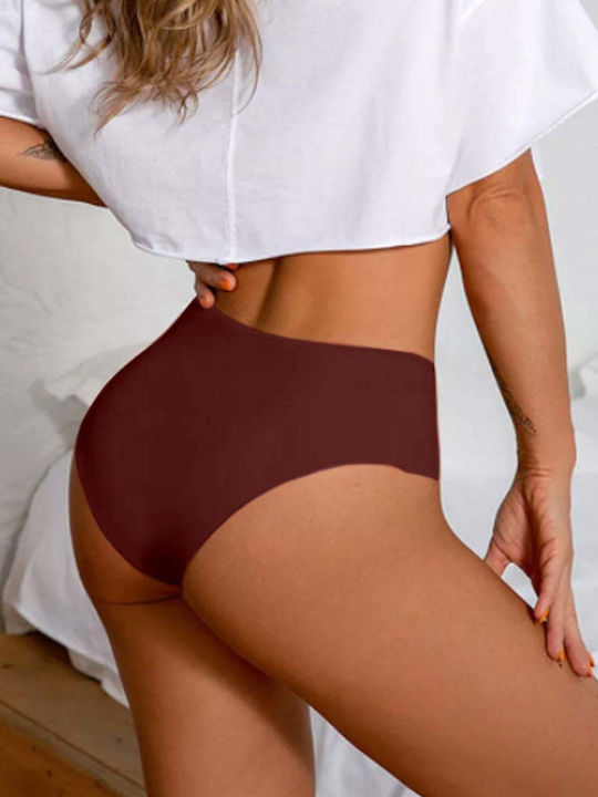 Talie înaltă Femeie Slip fără cusături Plum Violet