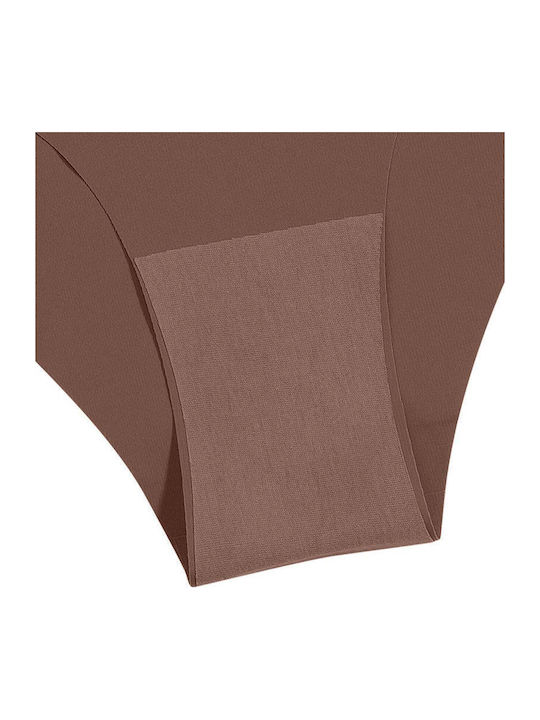 High-waisted Women's Slip Seamless Brown