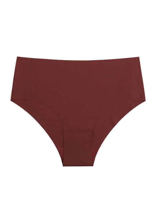 Talie înaltă Femeie Slip fără cusături Plum Violet