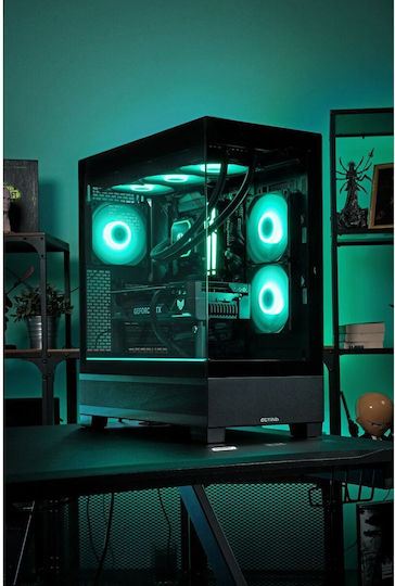 Actina KOMACNGIP0308 Гейминг Настолен компютър (Ryzen 7-9800X3D/32GB DDR5/2TB SSD/GeForce RTX 5090/Без операционна система)