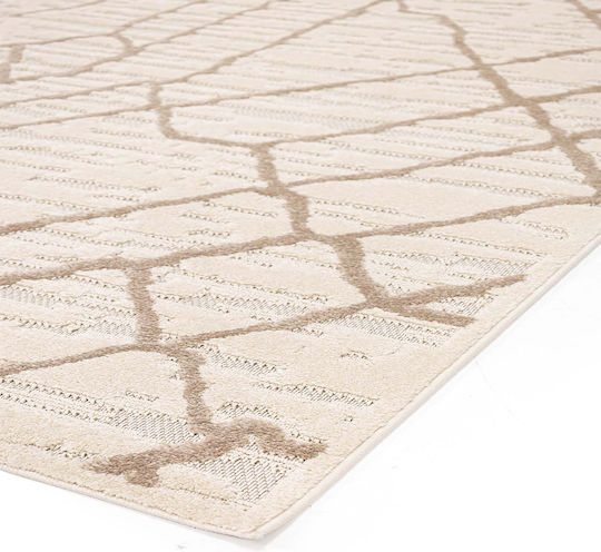 Royal Carpet Chiara Set Modern Schlafzimmer-Teppichsets Synthetisch,Polyester/Cotton/Leather Beige 40001 3Stück