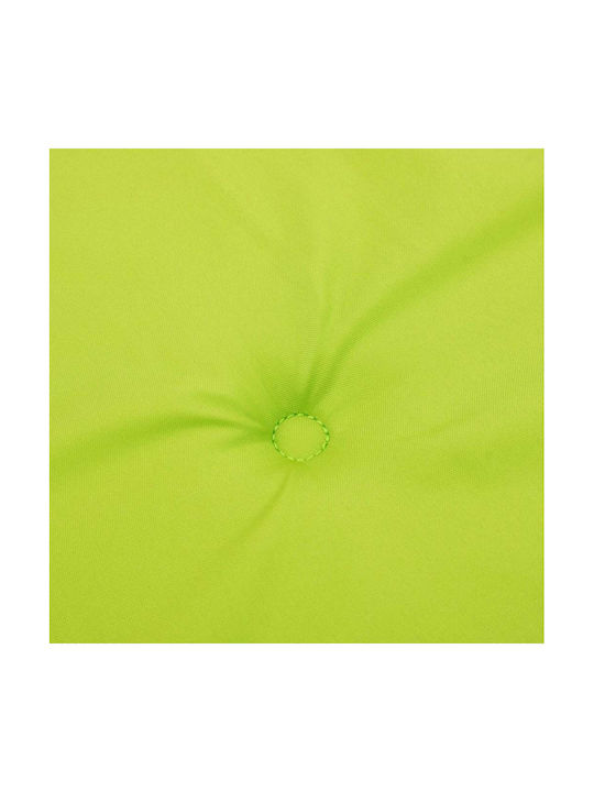 vidaXL Garden Chair Cushion with Backrest Bright Green 2pcs 58x77cm